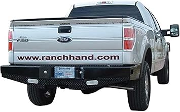 Ranch Hand SBF09HBLSL Sport Series Rear Bumper with Sensors for Ford F150